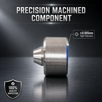 Pièces usinées CNC en aluminium, acier inoxydable, laiton pour poteaux de positionnement, usinage par fraisage 5 axes, tournage, électroérosion à fil pour usinage 0,005 mm ISO