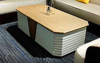 Table basse moderne élégante de bureau à domicile design original plusieurs éléments peuvent être personnalisés forme unique