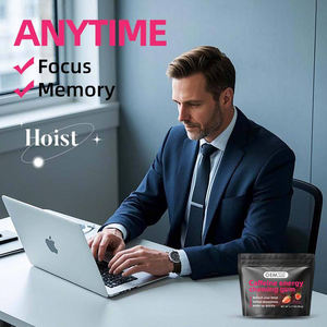 OEM sıcak satış nane enerjisi sakız çilek lezzet kafein sakız destek enerji ve odak - Product Image 6