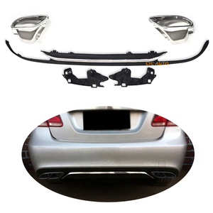 E Class W212ดัดแปลงหลัง Diffuser รุ่นคลาสสิกสำหรับเมอร์เซเดสเบนซ์ W212อัปเกรด Diffuser E300 2013 2015 - Product Image 1