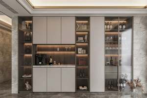 Customized Size Solid Wood <b>Sideboard</b> Restaurant Furniture Made From Environmentally Protected Materials - Product Image 4