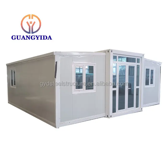 Prefab Modular Removable Light Steel Frame Prefabricated House Fast Assembly Expandable Modular Container House With Flat Pack