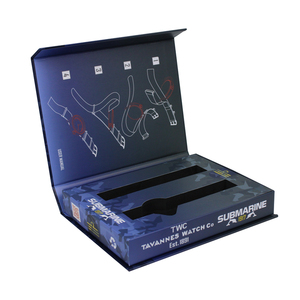 Factory Custom Luxury Flip Top Cardboard <b>Black</b> Paper Magnetic Gift Box Packaging With Eva Foam Insert - Product Image 2