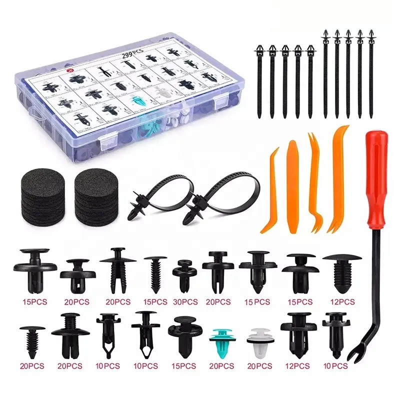 Deur Panel Trim Clip Body Retainer Auto Accessoires Plastic Fasteners Retainer Auto Push Pin Klinknagels Bumper Kit Set