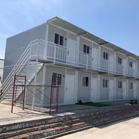 Maison préfabriquée de luxe à 3 chambres et 1 salle de bain, conteneur pliable de 20/40 pieds, panneau sandwich en acier, pour appartement et hôtel, à vendre