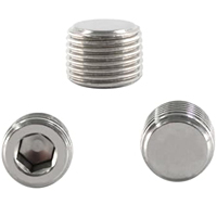 Bouchon de tuyau à tête hexagonale en acier inoxydable 1/2 "NPT bouchon de raccord fileté mâle