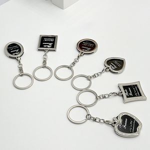 High Quality <b>Square</b> Is Popular in Factories Commemorative <b>Key</b> Chain Lovely Couple Gift Keychain - Product Image 2