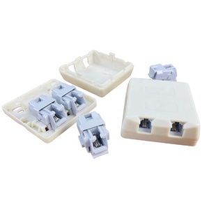 Boîte de jonction de connexion de fil téléphonique de Rosette RJ11 CAT3 2P2C sec ou gelée remplie 1 port 2 port échantillon prix d'usine gratuit - Product Image 1