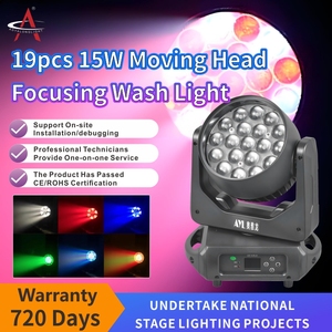 19 15W RGBW DMX512 di chuyển đèn đầu dẫn cho lễ hội âm nhạc, chương trình sân khấu Nhà Ma Ám Halloween - Product Image 3