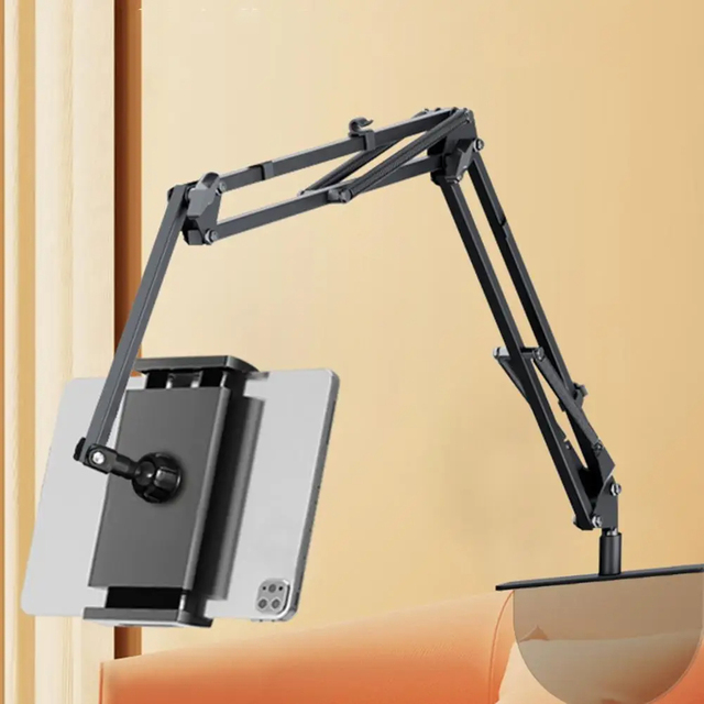 Retractable Hidden Bedside Phone Tablet Holder 360 Rotating Flexible Desktop Phone Mount Lazy Bracket Bed Desk Tablet Stand