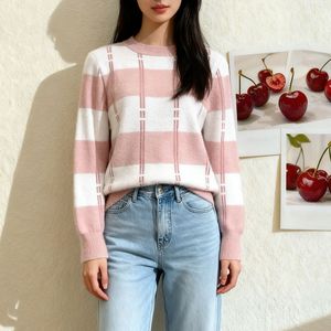 Maglione a Righe a Maniche Lunghe da Donna Prodotto in Fabbrica, Abbigliamento Femminile <span class=keywords><strong>Online</strong></span>, Grossisti di Abbigliamento Donna, <span class=keywords><strong>Maglieria</strong></span> Femminile 2026 - Product Image 6