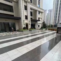 Dalles de pavage imitation granit blanc sésame, carreaux de sol en PC, antidérapants, résistants à l'usure, finition mate, pour hôtels et villas