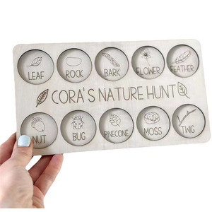Personnalisé Nouveau Cadeau <span class=keywords><strong>de</strong></span> chasse au trésor nature personnalisé Plaque <span class=keywords><strong>de</strong></span> chasse au trésor nature en bois créative - Product Image 5