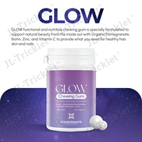 Goma de Mascar Blanqueadora y Luminosa Julong OEM/ODM que Funciona en Piel, Cabello y Uñas, Contiene Biotina, Zinc y Vitaminas