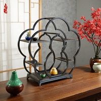 Estante de Plástico Estilo Chino Vintage Bo-gu, Soporte de Flores de Alta Gama, Estante de Exhibición Interior de Múltiples Niveles, Organizador para Juegos de Té