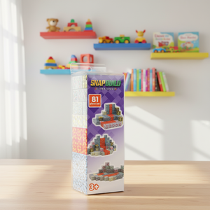 Snapbuild 81-Piece Magnetic <b>Building</b> <b>Blocks</b> <b>Set</b> Educational Toy for Kids Age 3+ Plastic Construction <b>Blocks</b> Unisex - Product Image 1