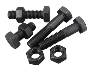 SAE J429 <span class=keywords><strong>ASTM</strong></span> A449 A354 шестигранные болты 1/4 1/2 5/8 класса 5 класс 8 черный оксид стальной Резьбовой шестигранный болт с гайками - Product Image 2