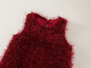 Fabricant de vêtements 2025 nouvel an filles vêtements ensemble enfants filles rouge princesse robe <span class=keywords><strong>pull</strong></span> deux pièces tenue - Product Image 3