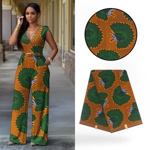 African Cotton Zambia Wax Print <strong>Fabrics</strong> Kitenge Style Wax <strong>Fabric</strong> Africa Classic <strong>Peacock</strong> <strong>Pattern</strong> <strong>Fabric</strong> - Product Image 2