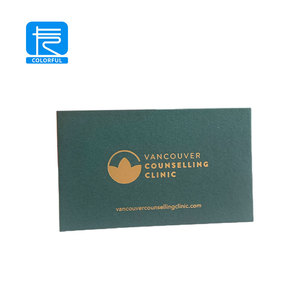 Luxury <strong>Custom</strong> Printing <strong>Embossed</strong> 600gsm Cotton Recycled Paper Gold Foil Business Card Printing With Logo - Product Image 2