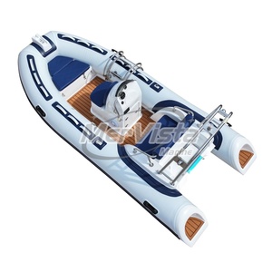 Ce 13ft thể thao dưới nước xuồng ba lá <span class=keywords><strong>Bote</strong></span> sợi thủy tinh hull <span class=keywords><strong>Inflatable</strong></span> sâu V 390 sườn trắng thuyền với ghế sang trọng đệm - Product Image 6