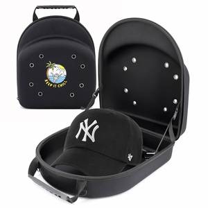 Custom Hard Shell Travel Carry Storage <b>Baseball</b> <b>Cap</b> Case <b>Bag</b> , EVA <b>Cap</b> Carrier Case - Product Image 1