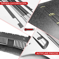 Kit carrosserie en fibre de carbone sèche de style MSY de qualité supérieure pour Rolls Royce Wraith Pare-chocs avant Jupes latérales Garde-boue Aileron arrière