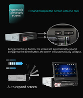 Usine En Gros 7 Pouces Tactile HD Lecteur Vidéo Pliage Automatique BT USB Voiture MP5 Lecteur Caméra De Recul Miroir Lien