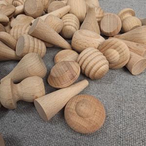 ของเล่นหัวเห็ดไม้ ตุ๊กตาไม้ ตัวต่อไม้จิ๋ว ของตกแต่งภูมิทัศน์ ตัวต่อไม้เสริมสร้างจินตนาการ ของเล่นเสริมพัฒนาการ - Product Image 2