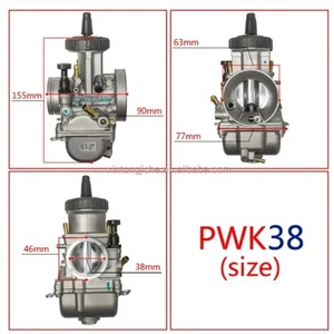 现成的摩托车Carb Pwk化油器银铝合金Pwk 34 35 36 38 40化油器空气撞针42毫米 - Product Image 5