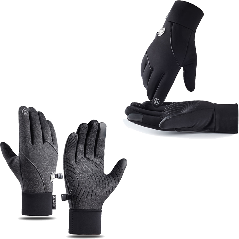Горячие продажи уличные велосипедные теплые перчатки с полным пальцем спортивные перчатки с сенсорным экраном добавить флисовые перчатки для вождения мотоцикла