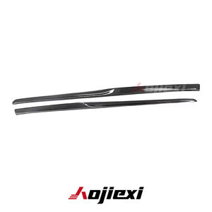 Jupe latérale en Fiber de carbone Style PSM de haute qualité pour <span class=keywords><strong>Mercedes</strong></span> Benz <span class=keywords><strong>classe</strong></span> C W205 <span class=keywords><strong>AMG</strong></span> C43 <span class=keywords><strong>C63s</strong></span> berline 2015 + lèvre de séparateur de pare-chocs latéral - Product Image 2