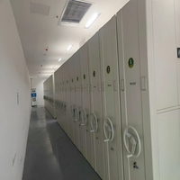 Étagère mobile compacte manuelle moderne en acier pour archives, à manivelle, pour stockage de dossiers en bibliothèque et banque, directement de l'usine