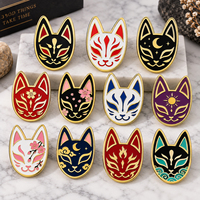 Promotionnel : Créez votre propre logo, forme personnalisée Feng Shui traditionnelle, émail souple doré pour