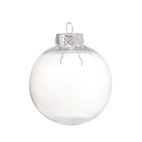 Ornements de boule de disque de cercle en plastique PVC transparent de luxe bricolage Transparent étanche respectueux de l'environnement intérieur extérieur à remplir