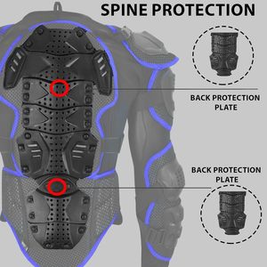 Bacca Moto Veste de moto intégrale pour homme avec protection de la poitrine respirante Équipement de vélo de saleté et armure de moto - Product Image 5