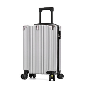 Valise d'affaires rétro à rayures verticales, bagage cabine <span class=keywords><strong>de</strong></span> luxe imperméable, ensemble <span class=keywords><strong>de</strong></span> sacs <span class=keywords><strong>de</strong></span> voyage à roulettes avec protection d'angle - Product Image 6
