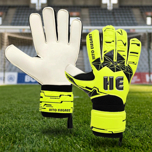 Meilleurs gants de gardien de but de haute qualité pour l'entraînement Gants de football en gros Protection des doigts Couleur jaune et noire - Product Image 4