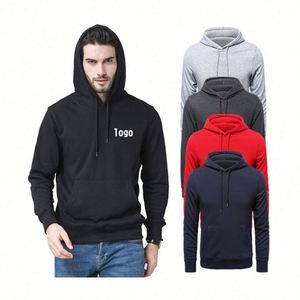 Hic Logo,Wholesale 100% Combed Cotton 300G Pullover Blank Custom Logo Unisex <b>Plus</b> <b>Size</b> Men's Hoodies - Product Image 1