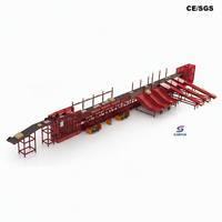 Trieur linéaire pour entrepôt de marchandises, avec structure en acier inoxydable, empreinte compacte, conception modulaire et mode de stockage pliable