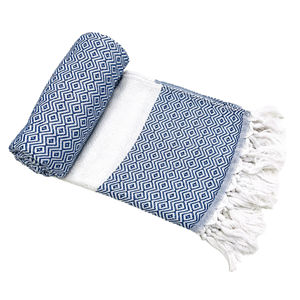 Toalla de playa turca de algodón con tejido de diamante, personalizada, 39x71 pulgadas, de secado rápido, Peshtemal, para resort y hotel, OEM ODM, toalla de playa de algodón. - Product Image 1