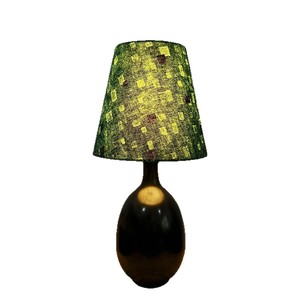Lampe de table avec base en céramique, ampoule LED E27, interrupteur à bouton, 220V, éclairage décoratif pour la protection des yeux, pour chambre à coucher, utilisation au chevet - Product Image 5