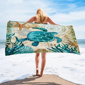 Ocean Animals <b>Microfiber</b> <b>Beach</b> <b>Towel</b> Printed Bath <b>Towel</b> Lightweight Non-Fading Oversized Quick Dry Sand Free for <b>Beach</b> Vacatio 2 - Product Image 4