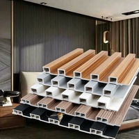 Panneau mural extérieur 3D WPC, imperméable, ignifuge, antistatique, design moderne pour appartement et usage commercial