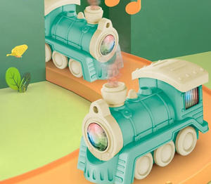 Juguetes Educativos para Bebés, Tren de Plástico Multifuncional con Luz y Música, Bola Flotante con Suspensión y Spray, Mini Coche Eléctrico Universal para Niños - Product Image 3