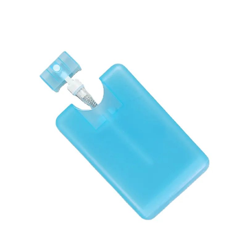 Botol semprot kabut saku 20ML, semprotan pembersih tangan parfum jenis kartu kredit portabel ukuran