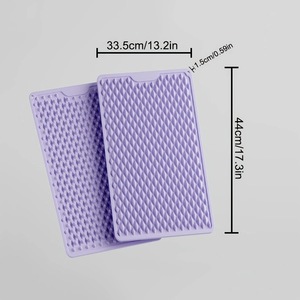 Alfombrilla de Silicona Portátil para Masaje de Pies, Ejercicio en Interiores, Correr, Trotar, Acupresión, Impermeable, Alfombrilla Sensorial para Baño - Product Image 2