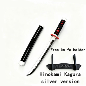 Épée courte en plastique Anime <span class=keywords><strong>Demon</strong></span> <span class=keywords><strong>Slayer</strong></span> Kokushibo Zenitsu Agatsuma 43cm, accessoire de jeu de rôle pour enfants + porte-couteau <span class=keywords><strong>gratuit</strong></span> - Product Image 4