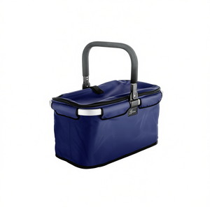 Genius Shopping Basket Falko Medium Size <b>Collapsible</b> <b>Storage</b> Basket For Grocery And Outdoor Use - Product Image 2