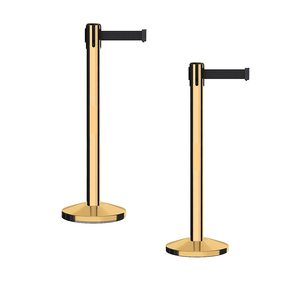 High Quality Crowd Control Black Gold Chrome Pole museum Tensa <strong>Retractable</strong> <strong>Belt</strong> Barrier Stanchions - Product Image 5